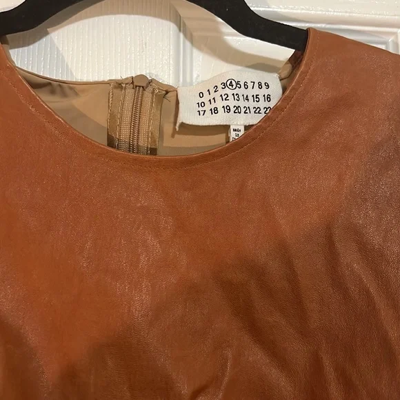 MM6 Maison Margiela Leather Bodysuit